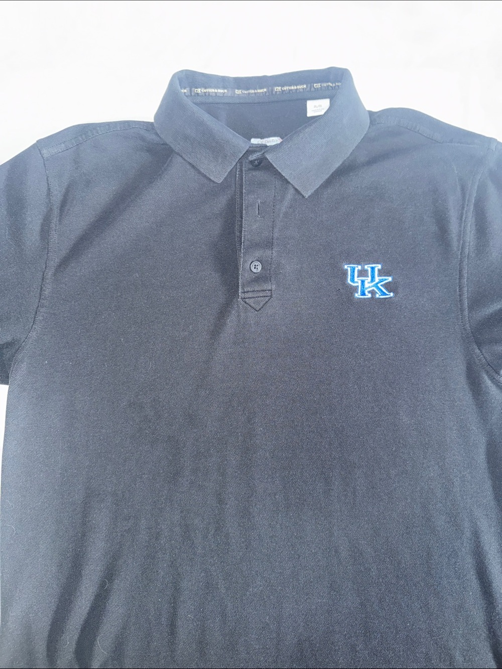 Cutter & Buck University of Kentucky Black Polo Shirt - Embroidered UK Logo
